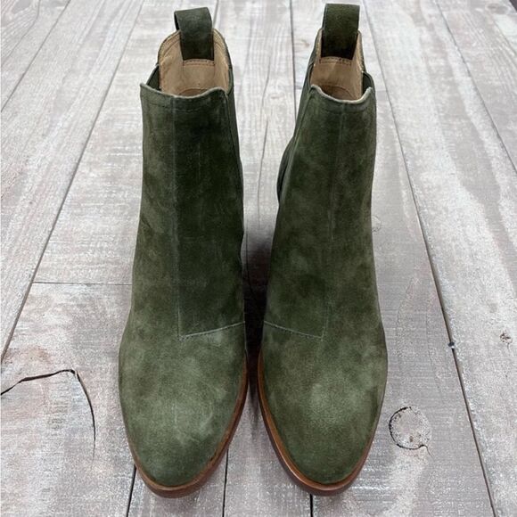 Rag & Bone Walker Boots In Olive Suede - Picture 2 of 5